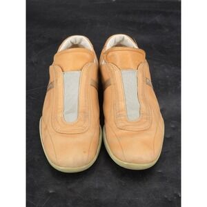 Vintage Prada Driving Shoes Loafer Sneaker Slip On EU 37 US 6.5-7 Light Tan